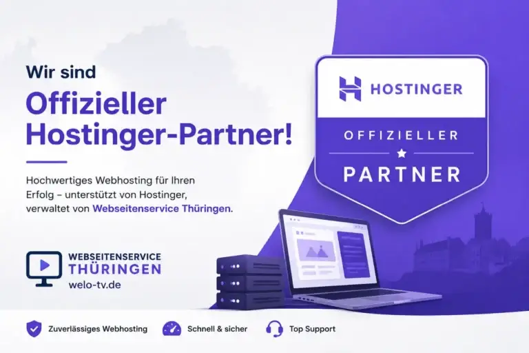 Bild zum Blogbeitrag:Webservice offizieller Hostinger-Partner von Hostinger